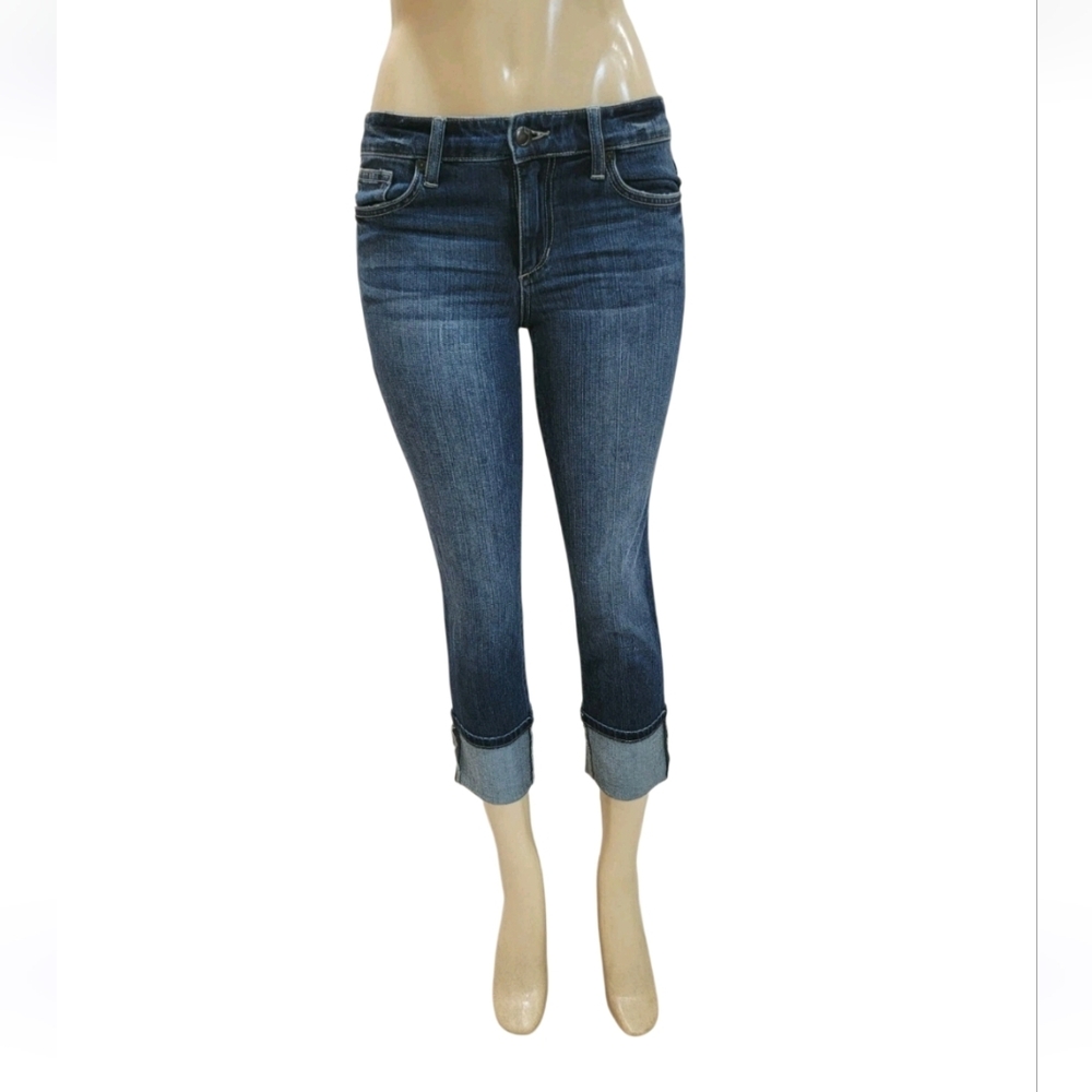 JOE'S JEANS 4" Cuff Crop Denim Jeans Dark Wash Size‎ 26